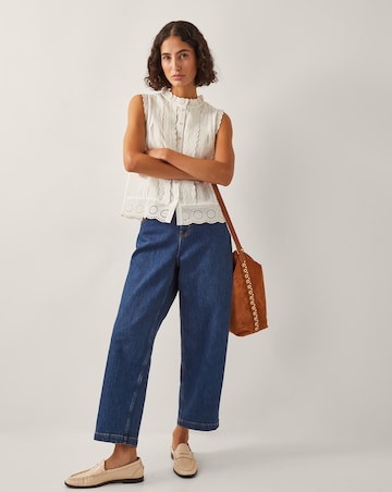 Monsoon Trish Sleeveless Ruffle Shirt