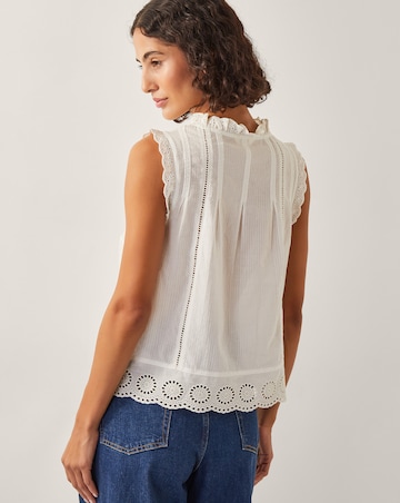 Monsoon Trish Sleeveless Ruffle Shirt