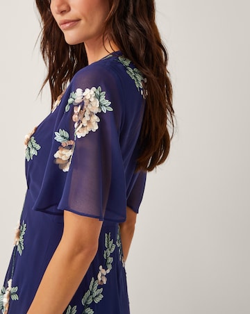 Monsoon Cora Floral Midi Tea Dress