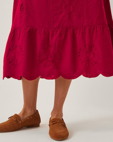 Monsoon Orla Broderie Midi Dress