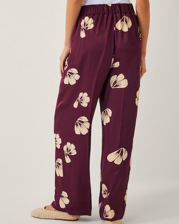 Monsoon Roz Floral Straight Leg Trousers
