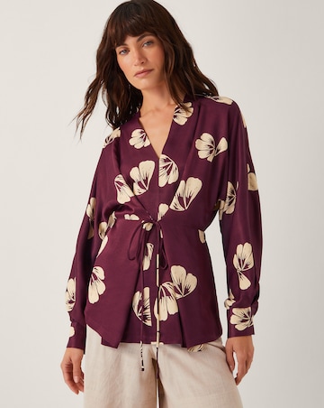 Monsoon Roz Floral Wrap Top