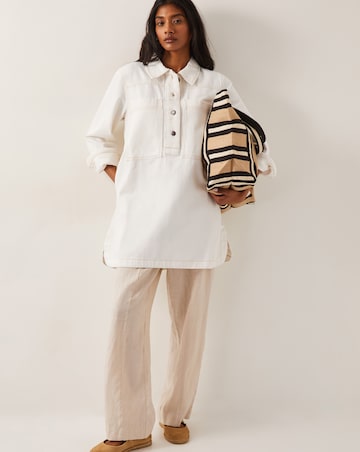Monsoon Nara Denim Tunic Shirt Dress