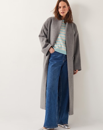 Monsoon Sammi Stripe Crop Sleeve Jumper
