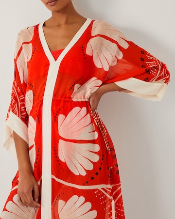 Monsoon Nara Leaf Print Kaftan