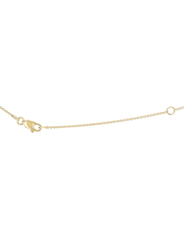 9ct Yellow Gold Lab Diamond Sapphire Nkl