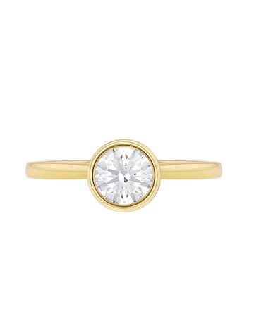 9ct Yellow Gold Lab Diamond 1Ct Ring
