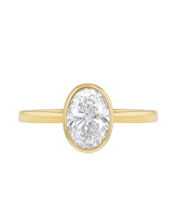 9ct Yellow Gold Lab Diamond 1Ct Ring