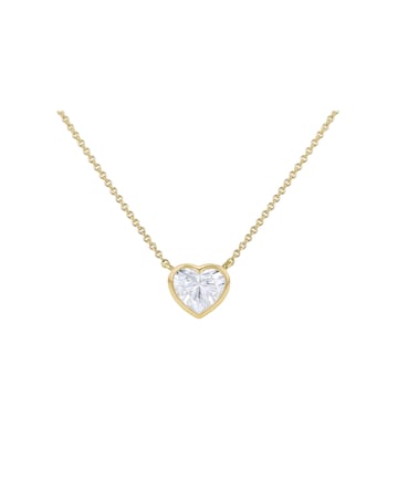 9ct Yellow Gold Lab Diamond 1Ct Necklace