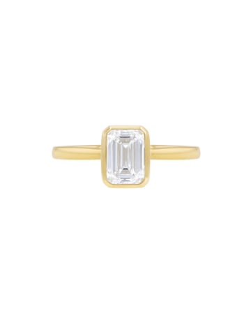 9ct Yellow Gold Lab Diamond 1Ct Ring