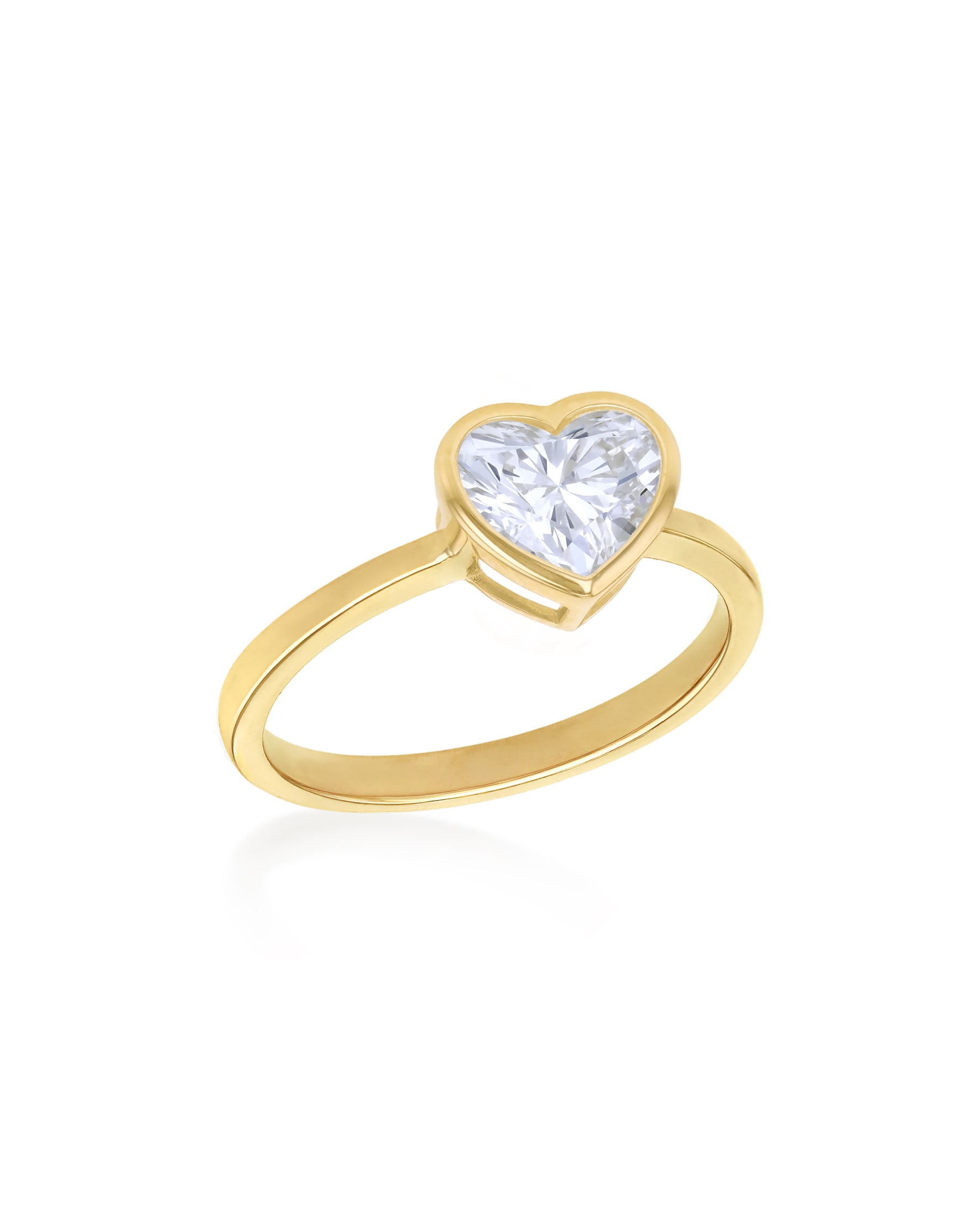 9ct Yellow Gold Lab Diamond 1Ct Ring