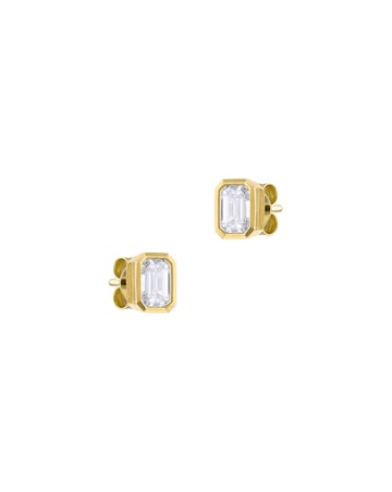 9ct Yellow Gold Lab Diamond 1Ct Earring
