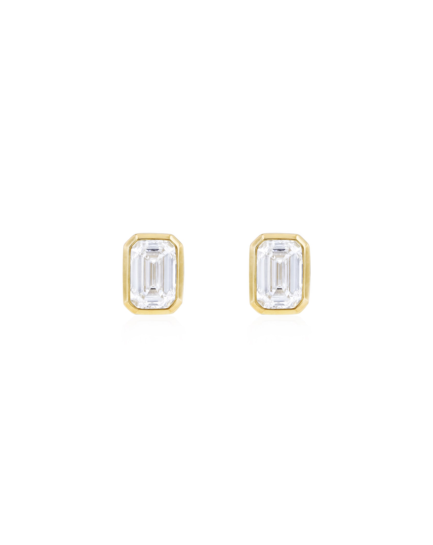 9ct Yellow Gold Lab Diamond 1Ct Earring