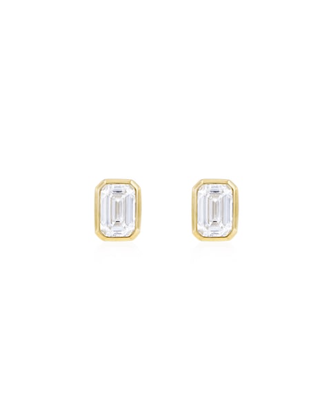 9ct Yellow Gold Lab Diamond 1Ct Earring