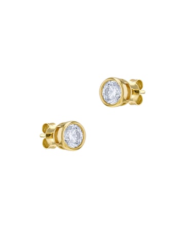 9ct Yellow Gold Lab Diamond 1Ct Earring