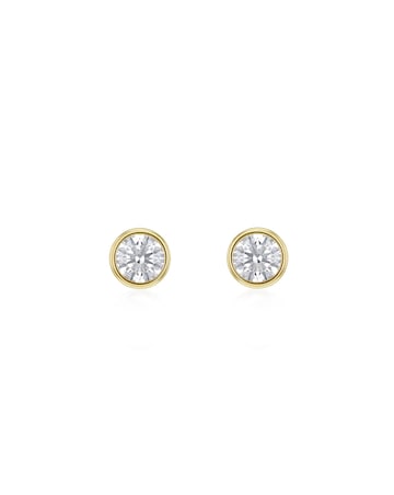 9ct Yellow Gold Lab Diamond 1Ct Earring