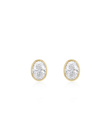 9ct Yellow Gold Lab Diamond 1Ct Earring