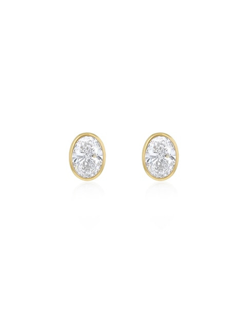 9ct Yellow Gold Lab Diamond 1Ct Earring