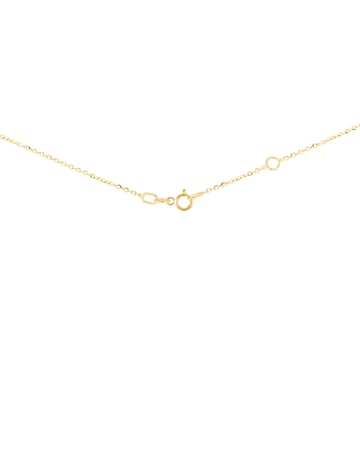9ct Yellow Gold Lab Diamond Sapphire Nkl