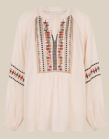 Monsoon Aoife Geometric Embroidered Top