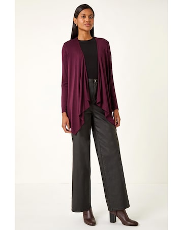 Roman Waterfall Stretch Cardigan