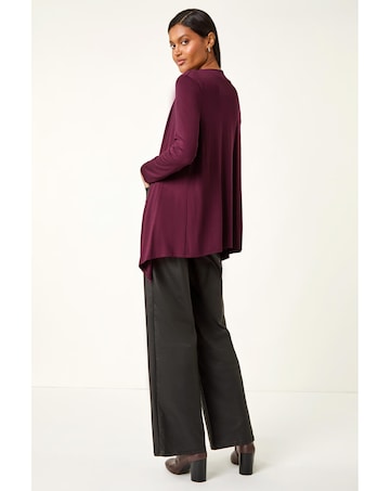 Roman Waterfall Stretch Cardigan