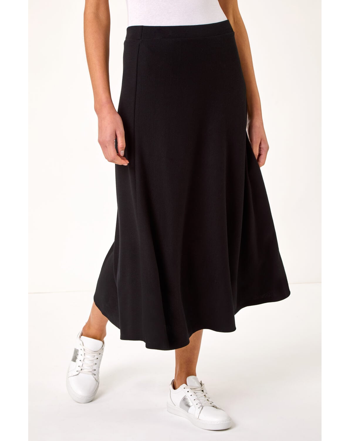 Roman A-Line Pull On Stretch Skirt