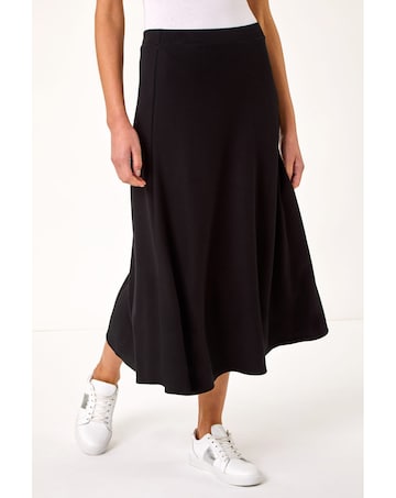 Roman A-Line Pull On Stretch Skirt