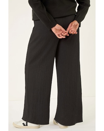 Roman Curve Textured Stretch Trousers