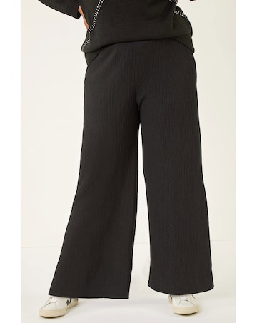 Roman Curve Textured Stretch Trousers