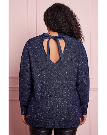 Roman Curve Hotfix Longline Knit Jumper