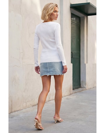 Roman Gold Trim Knit Jumper