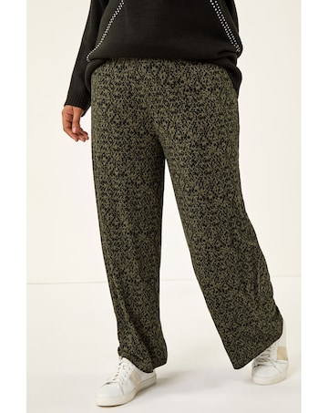 Roman Curve Paisley Wide Leg Culottes
