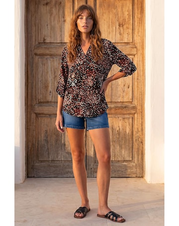 Roman Abstract Puff Print Shirt