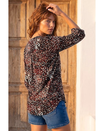 Roman Abstract Puff Print Shirt
