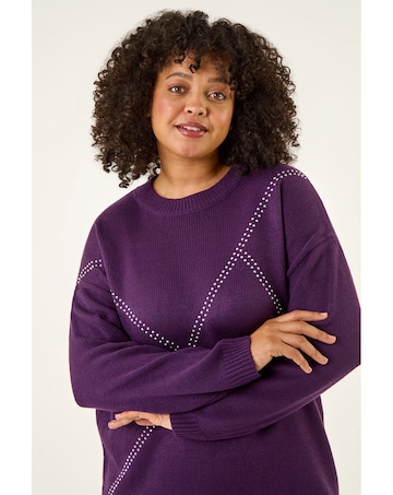 Roman Curve Hotfix Knit Jumper