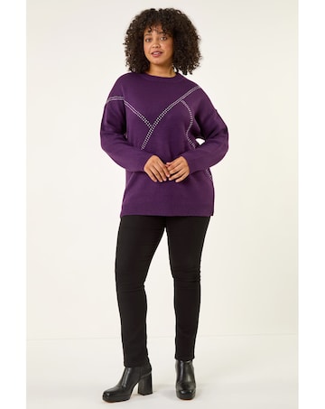 Roman Curve Hotfix Knit Jumper