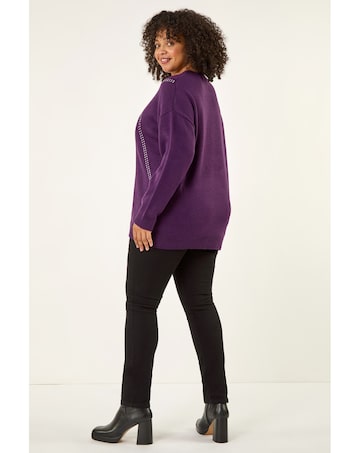 Roman Curve Hotfix Knit Jumper
