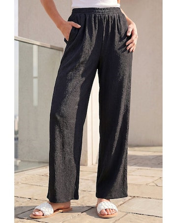Roman Crinkle Textured Stretch Trouser