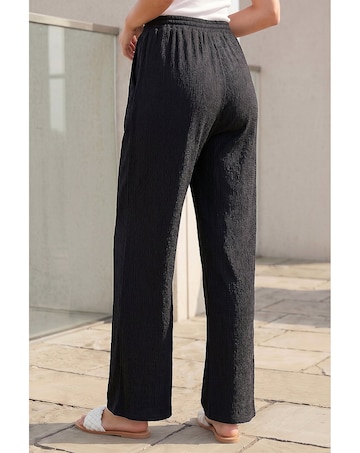 Roman Crinkle Textured Stretch Trouser