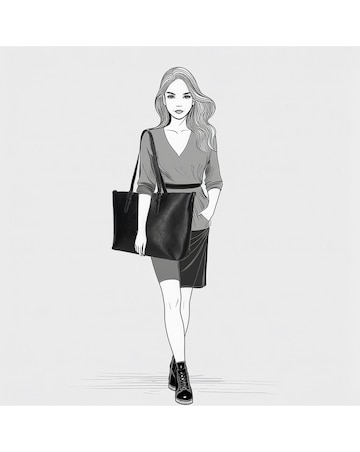 Julia 2 Handle Vegan Leather Shopper 15" Laptop