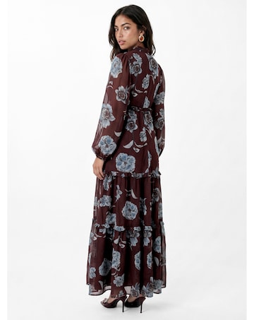 Anaya Floral Print Tiered Maxi Dress