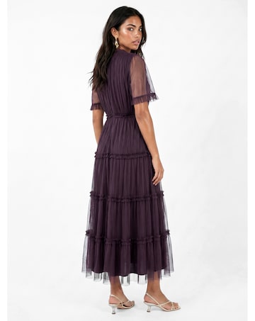 Anaya Plain Tulle Midaxi Dress