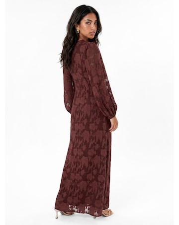 Anaya Floral Burnout Maxi Dress