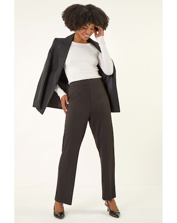 Roman Straight Leg Ponte Stretch Trouser