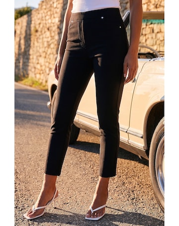 Roman Elastic Waist Stretch Jean Trouser