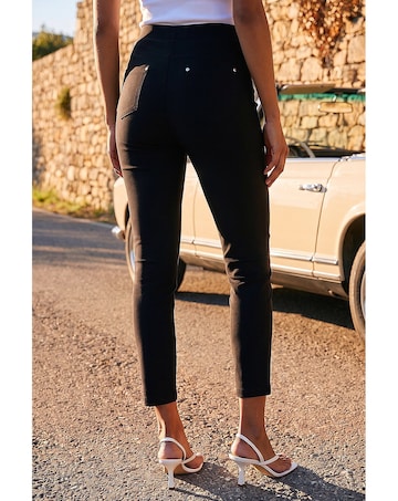 Roman Elastic Waist Stretch Jean Trouser