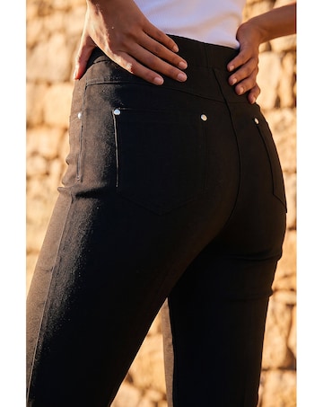 Roman Elastic Waist Stretch Jean Trouser