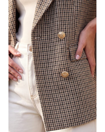 Roman Tweed Double Breasted Blazer