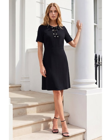 Roman Eyelet Detail Dress